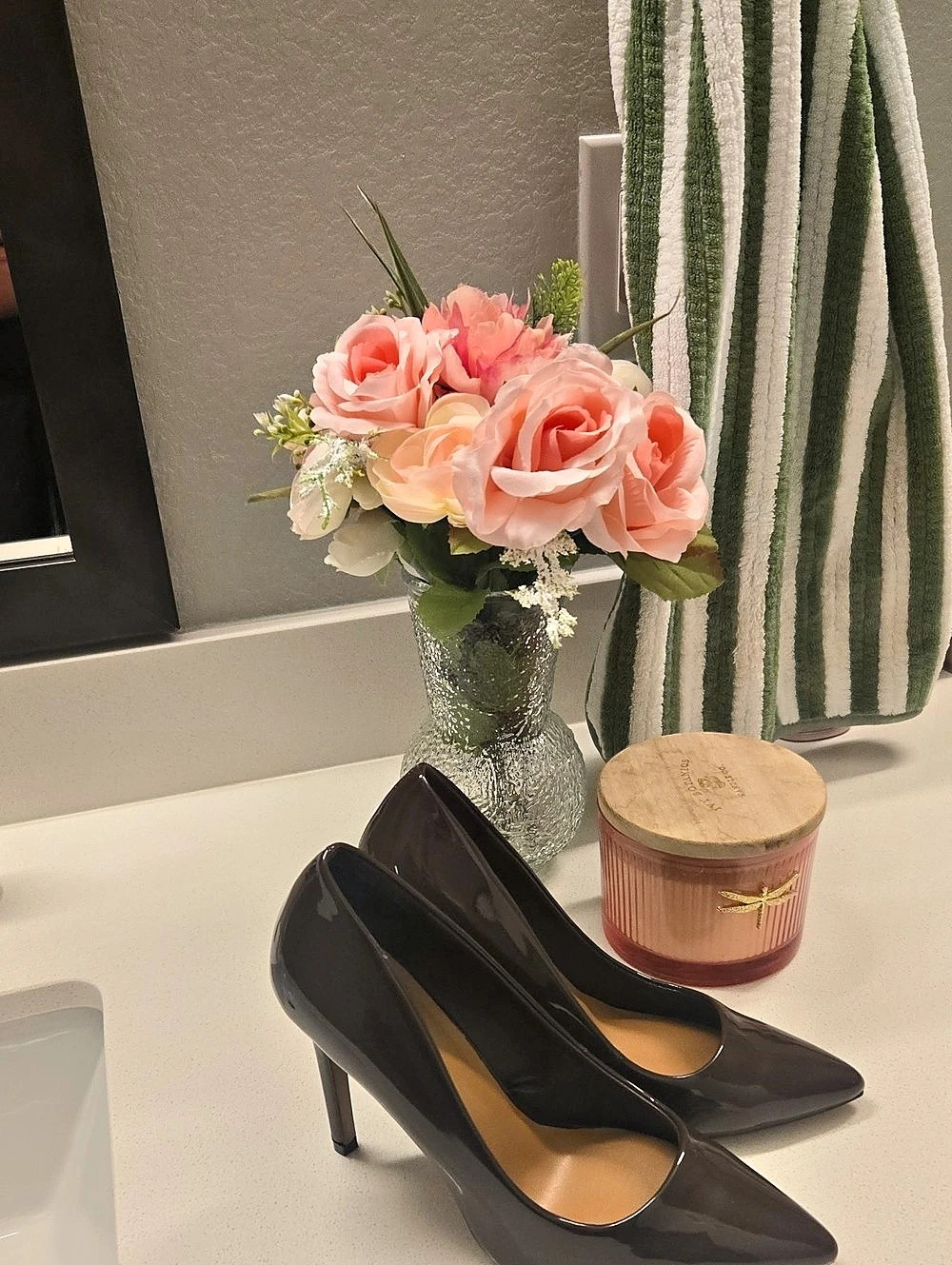 ALDO Brown Patent Pointed-Toe Pumps